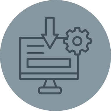 seo modern simgesinin vektör illüstrasyonu