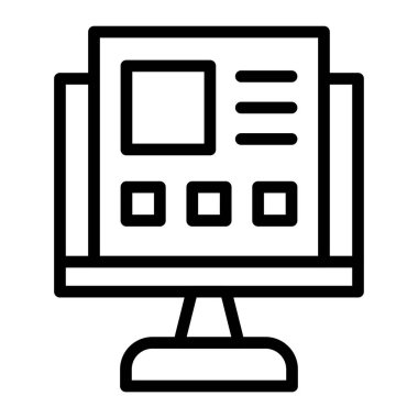 bilgisayar ekranı simgesi, özet biçimi