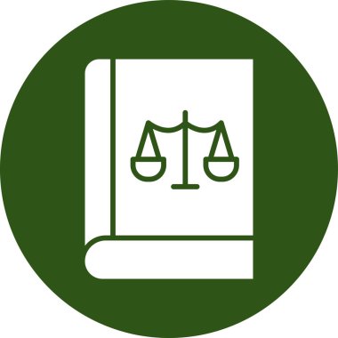 Hukuk simgesinin vektör illüstrasyonu