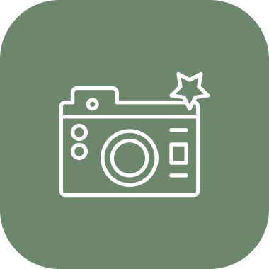 kamera simgesi vektör illüstrasyonu