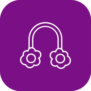 güzel kulaklıklar vektör simgesi