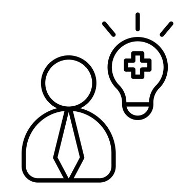 yaratıcı vektör ince çizgi simgesi