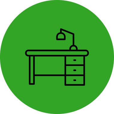 Masa simgesi, vektör illüstrasyonu