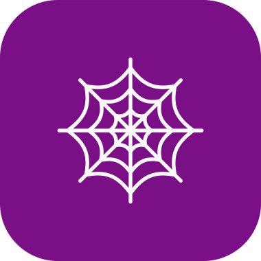 Cadılar bayramı örümcek simgesi dijital mor