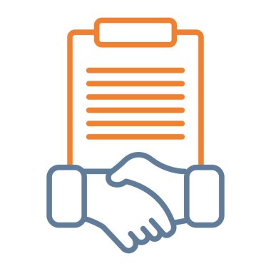 Sözleşme. Web simgesi basit tasarım