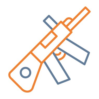 Silah ikonu. vektör illüstrasyonu