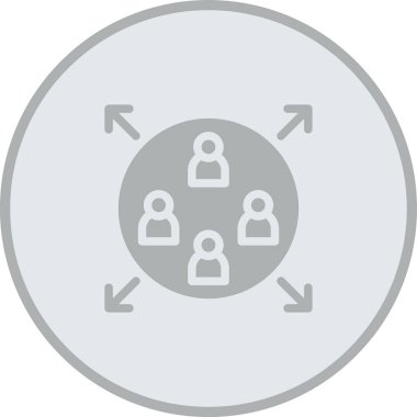 İş insanları simgesinin vektör illüstrasyonu