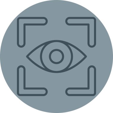 Göz simgesi vektör illüstrasyonu