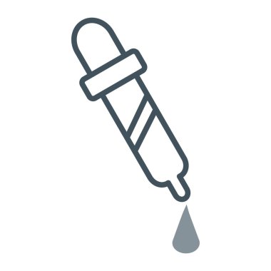 Damlatma çizgisi simgesi, vektör, illüstrasyon