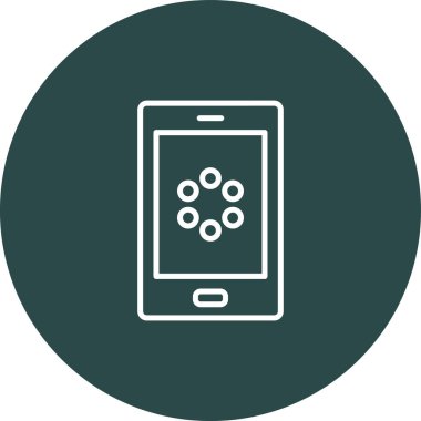 vektör illüstrasyon simgesi, akıllı telefon konsept web aygıtı