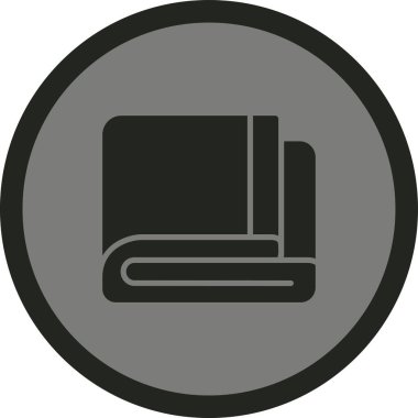 kanepe düz yuvarlak vektör simgesi