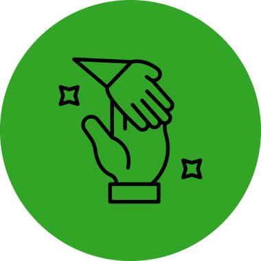 Bir fincan simgesinin vektör illüstrasyonu