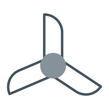 Rüzgar türbini simgesi vektör illüstrasyonu