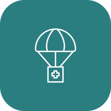 Eşsiz balon vektör çizgisi simgesi