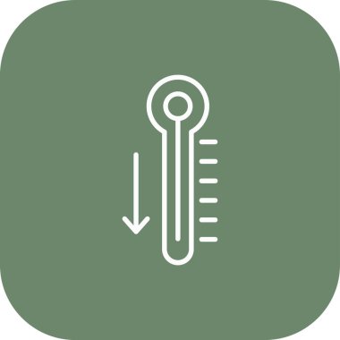 sıcaklık vektörü düz simge