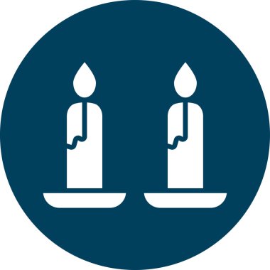 Mumlar. Web simgesi basit illüstrasyon