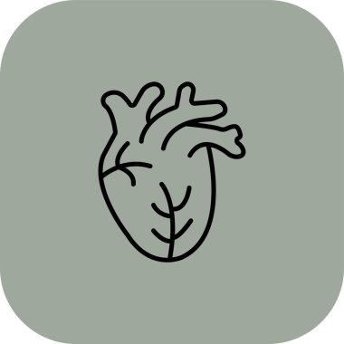 kalp ağı simgesi, vektör illüstrasyonu