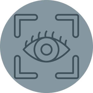 Göz simgesi vektör illüstrasyonu