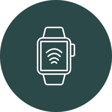 Smartwatch Uygulama Ağ simgesi, vektör illüstrasyonu