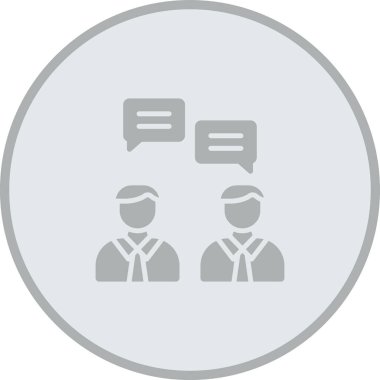 Sohbet simgesi vektör illüstrasyonu