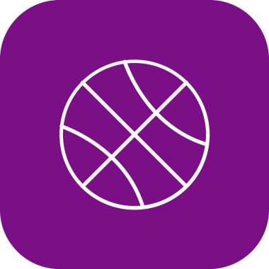 Güzel Top Çizgisi Vektör Simgesi