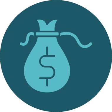 para çantası ikon vektör illüstrasyonu