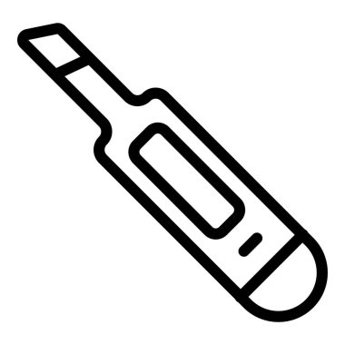 Termometre. Web simgesi basit illüstrasyon