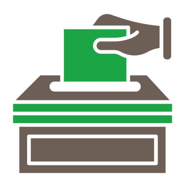 oy pusulası simgesi. Düz dizayn. vektör illüstrasyonu.