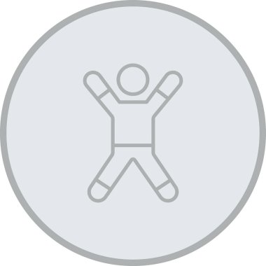 Egzersiz yapan izole bir adamın resmi