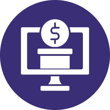 Dolar vektör simgesini görüntüle modern basit tasarım