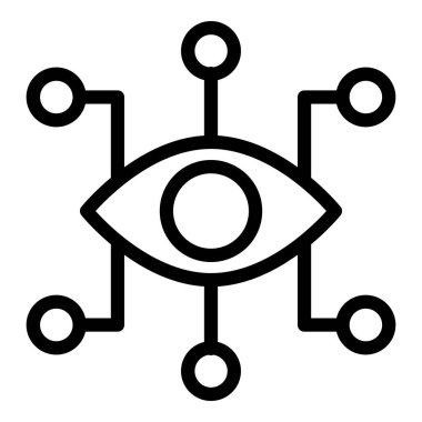 Ağ vektör satırı simgesi