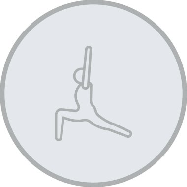 yoga simgesi, vektör illüstrasyonu