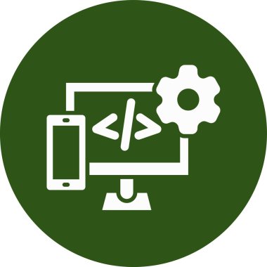 Web geliştirme simgesi, illüstrasyon