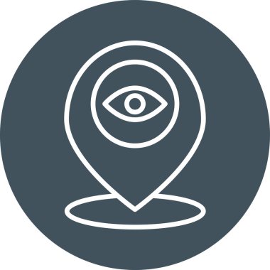 Göz simgesi vektör illüstrasyonu