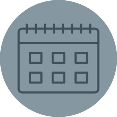 Kolayca düzenleyebilen ya da düzenleyebilen takvim vektörü simgesi