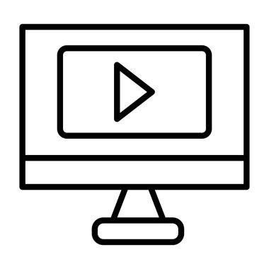 video simgesi, vektör illüstrasyonu