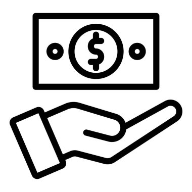 Para için. Web simgesi basit tasarım