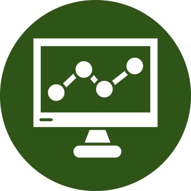 Bilgisayar ekranı. Basit resimleme