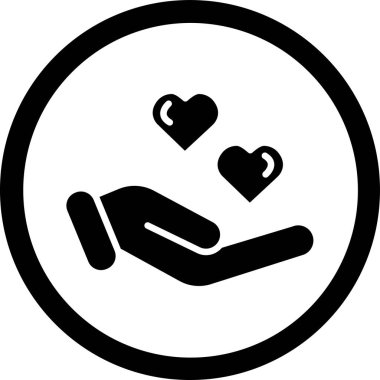 Kalp simgesinin vektör illüstrasyonu