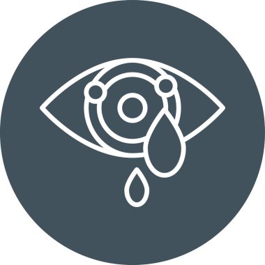 Göz simgesinin vektör illüstrasyonu