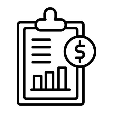 para vektör çizgisi simgesi