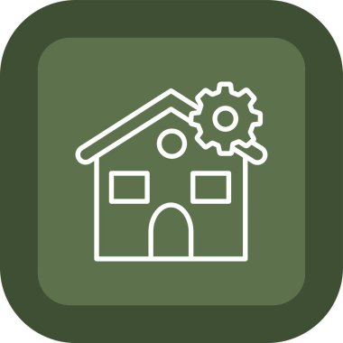 Ev. Web simgesi basit tasarım