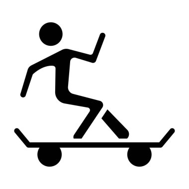 Kaykay tahtası simgesi, spor ve hobi