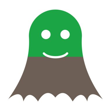 Hayalet düz vektör simgesi