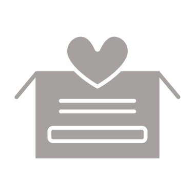 aşk harfi vektör simgesi