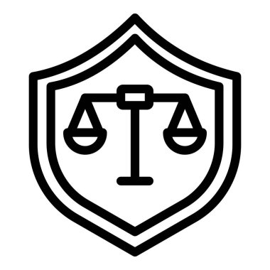 Denge. Web simgesi basit tasarım