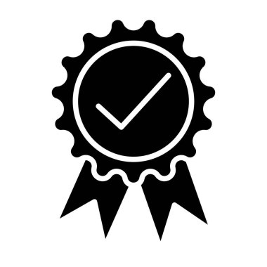 Madalya ikonu vektör illüstrasyon logosu