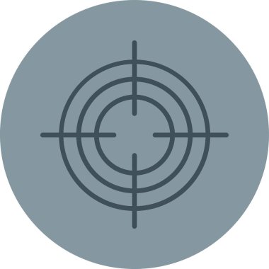 hedef vektör simgesi modern basit vektör çizimi