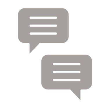 konuşma balonu simgesi, vektör illüstrasyonu