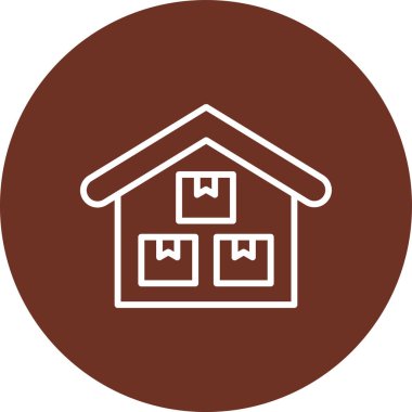 Bir ev simgesinin vektör illüstrasyonu